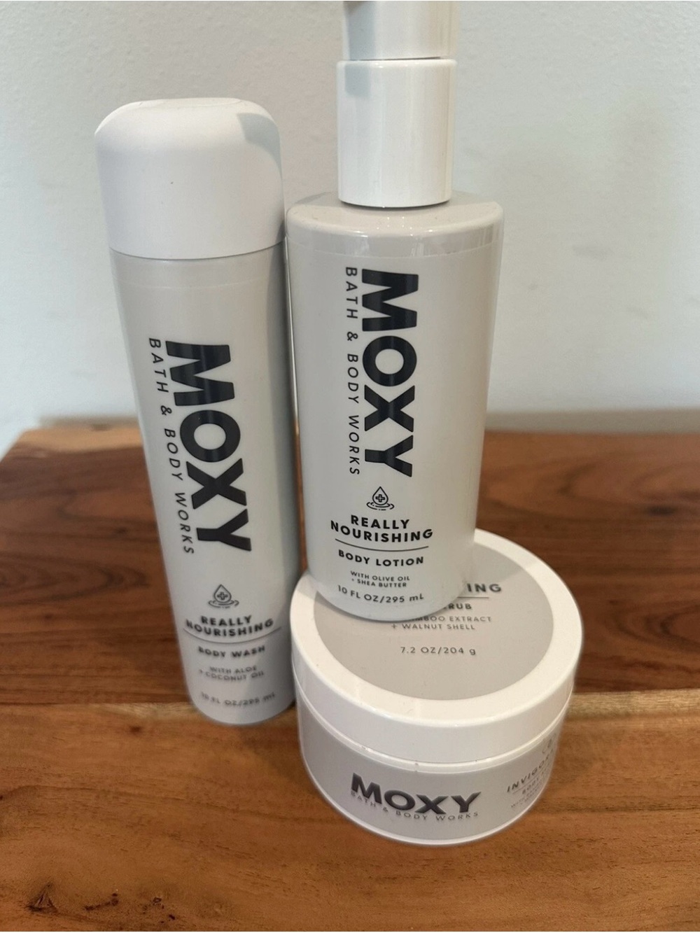Bath & Body Works: Moxy Really Nourishing Body Wash, Body Lotion, & Body Scrub
